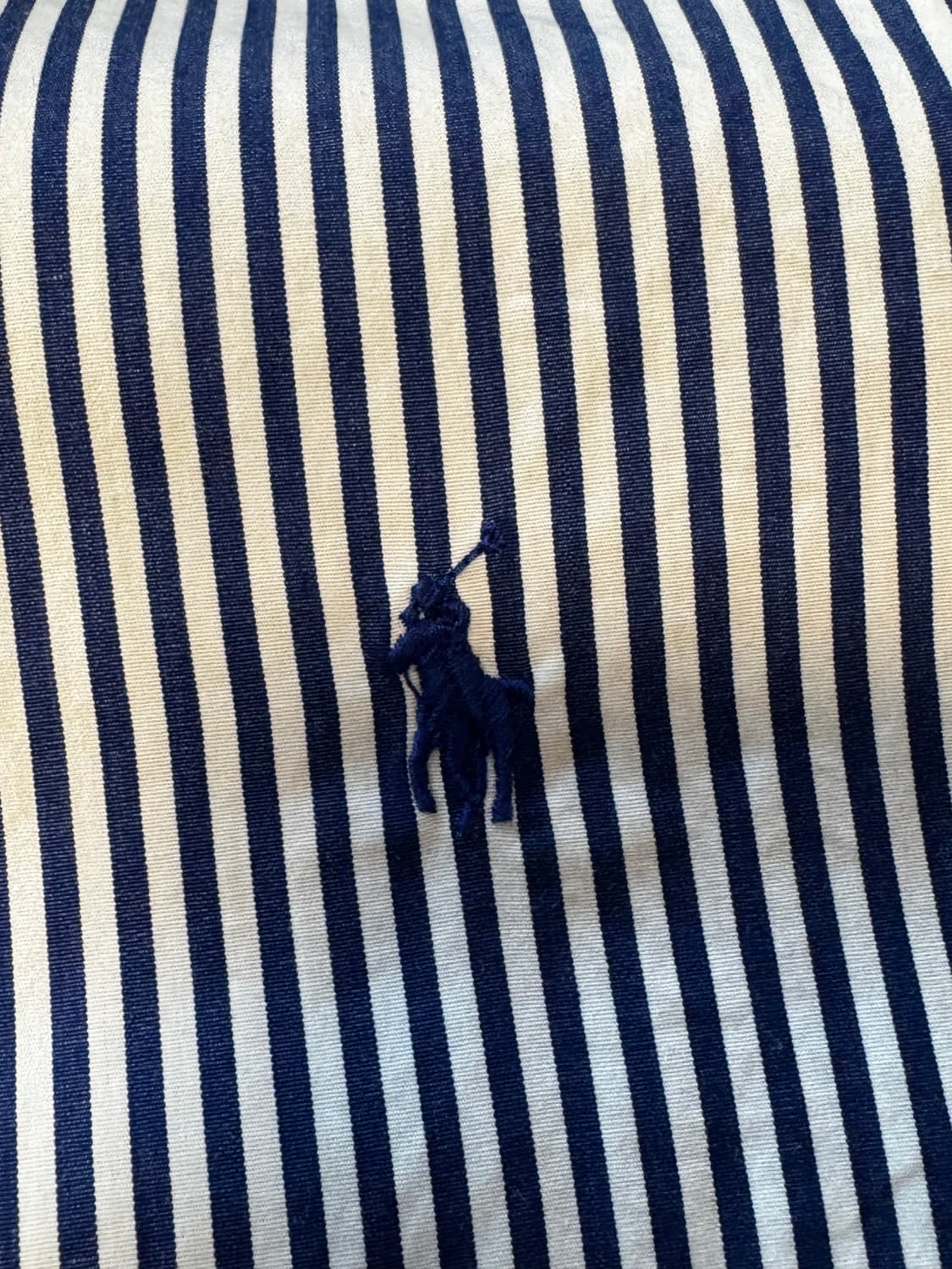 폴로 블루 스트라이프 셔츠 커스텀핏 상품이미지3