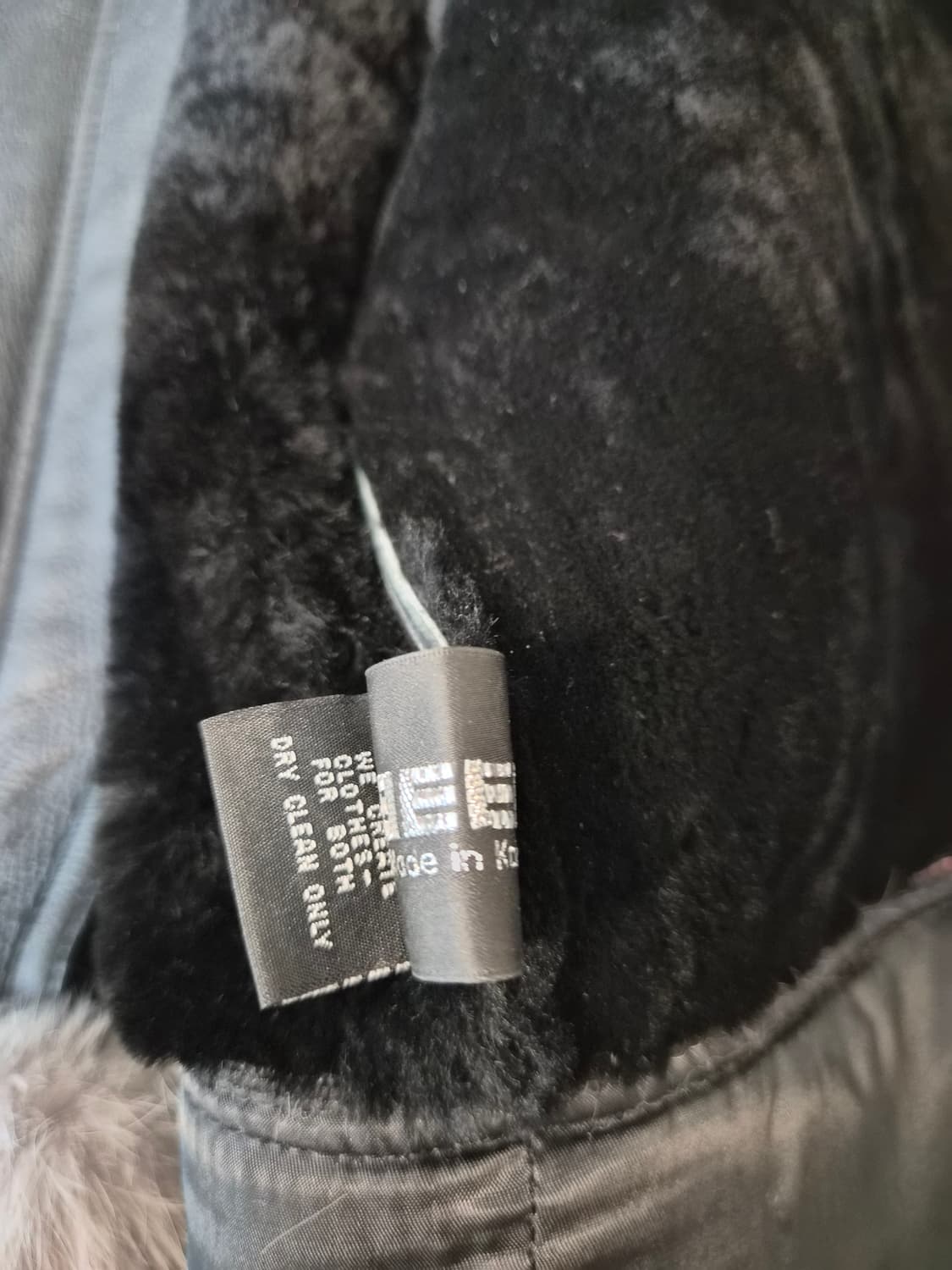 [천연양털/폭스퍼] 블랙 무스탕 라이더 상품이미지6