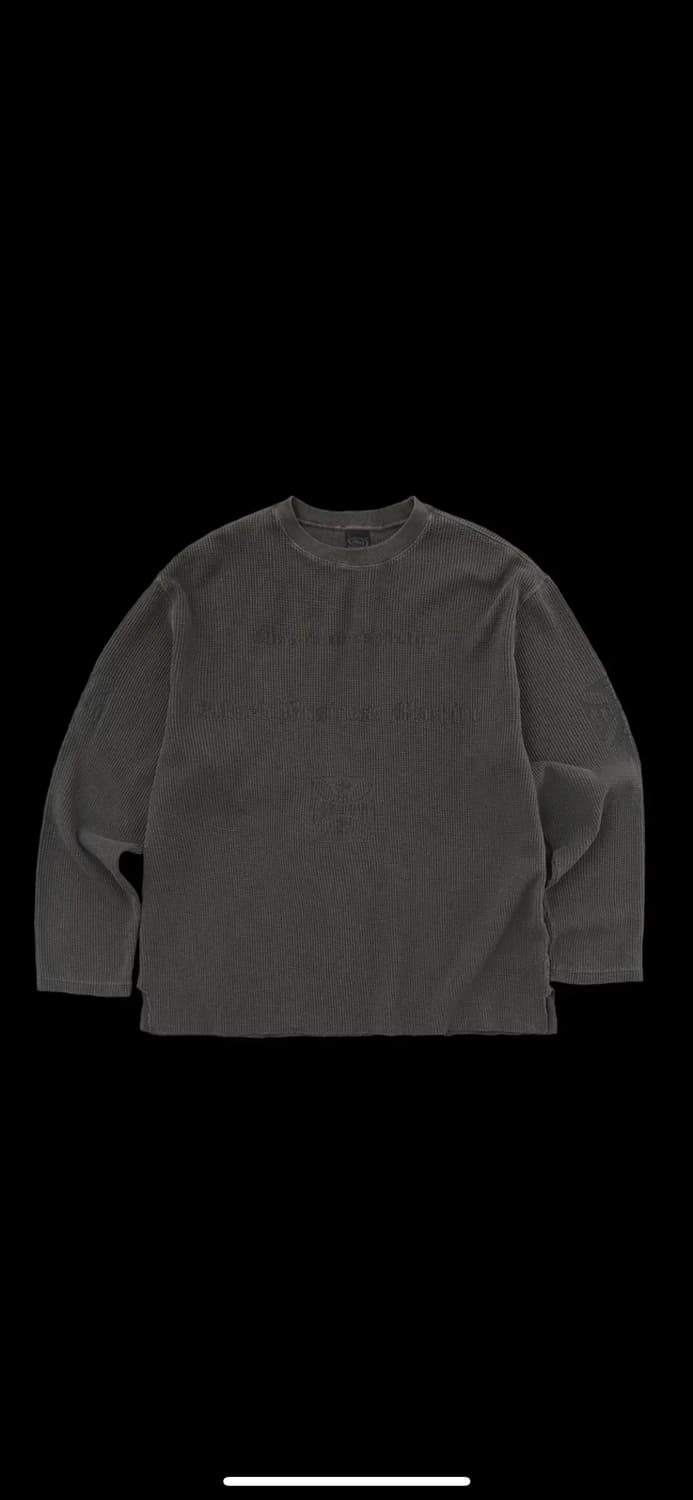 Alfred 알프레드 와플 롱슬리브 차콜 M 헤리티지플로스 상품이미지1