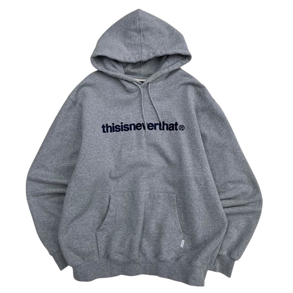 디스이즈네버댓 센터로고 그레이 후드 XL 상품이미지2