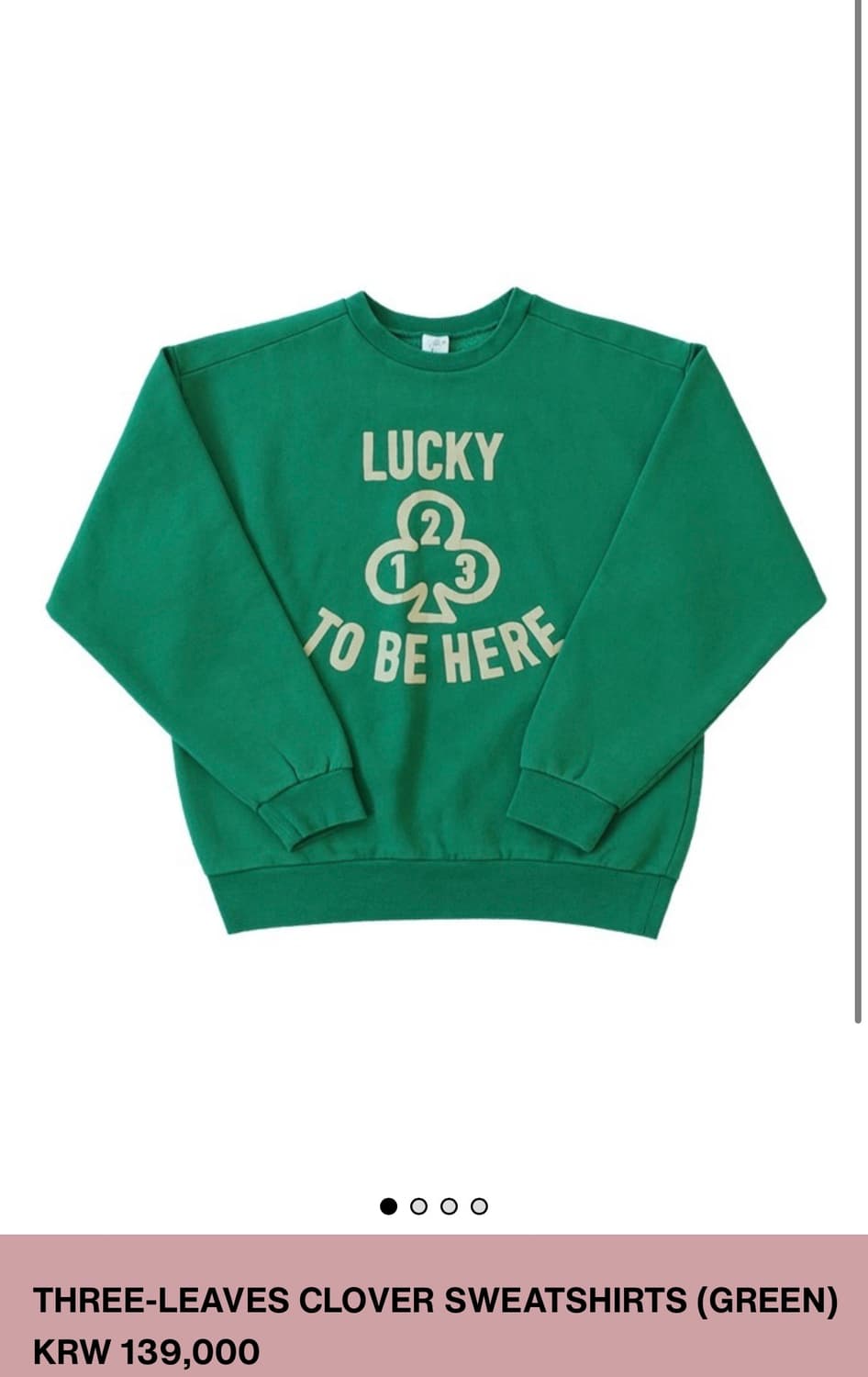 컬렉트피시스 THREE-LEAVES CLOVER SWEATSHIRTS 상품이미지1