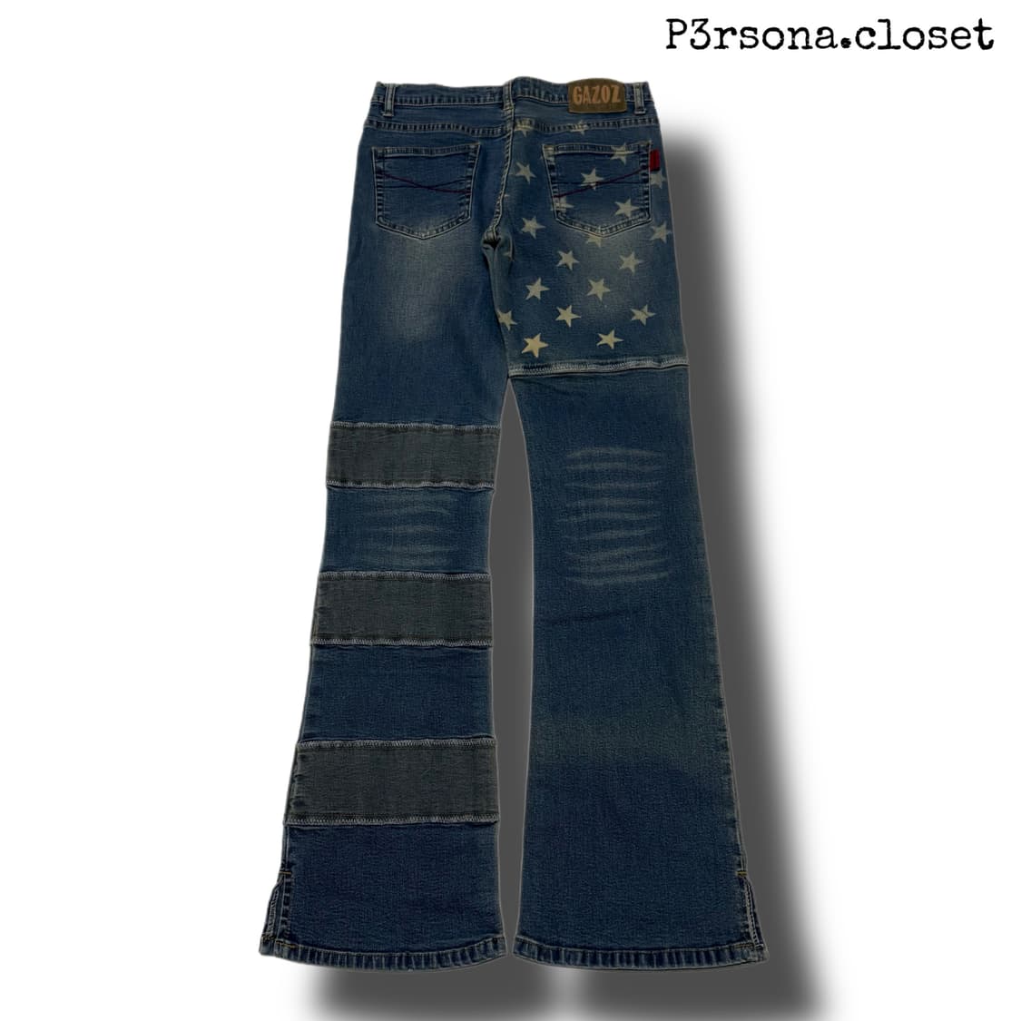 kinky patchwork boot cut jeans 상품이미지2