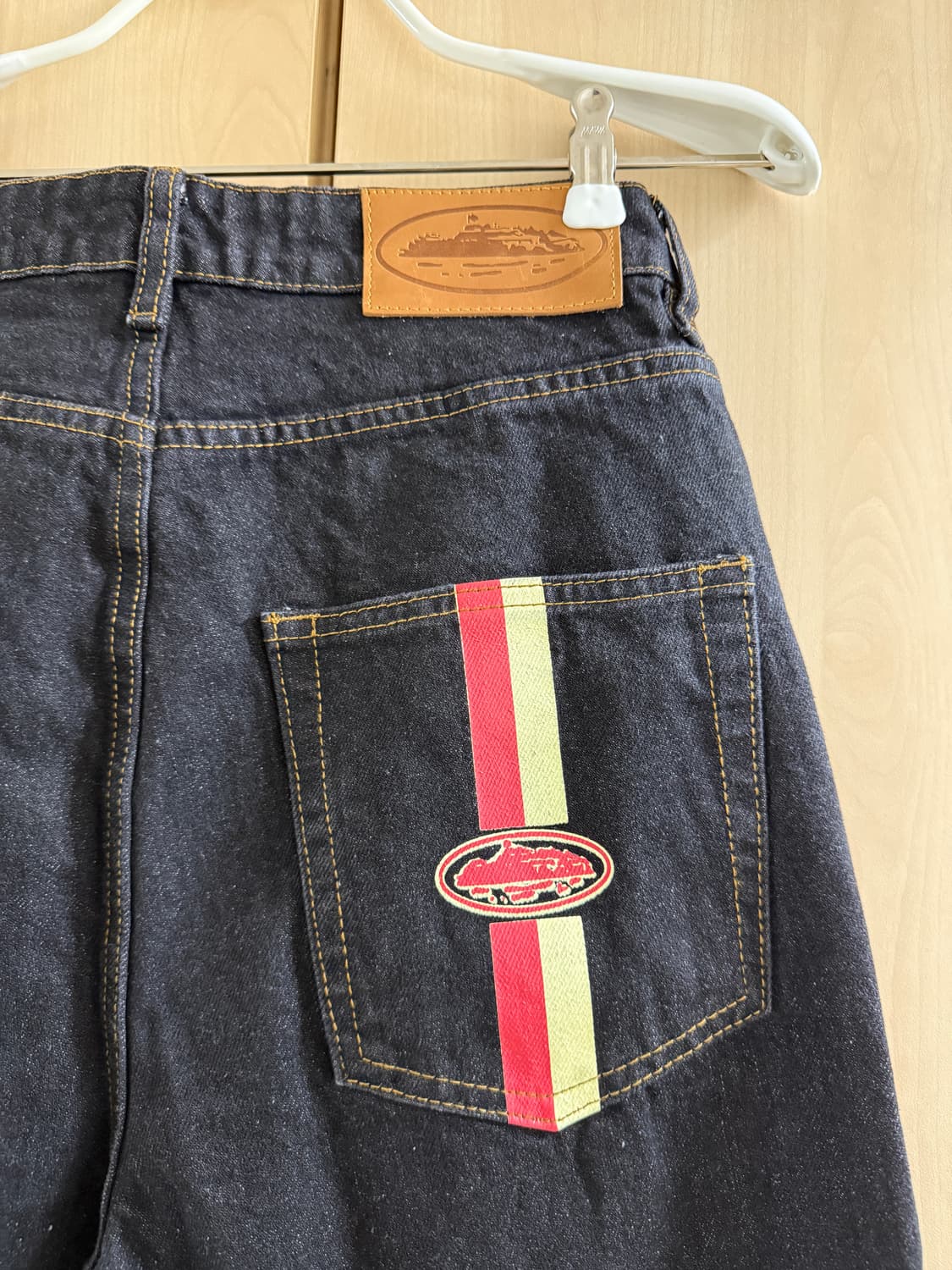 코르테이즈 듀얼 스트라이프 배기 진 팬츠 상품이미지3