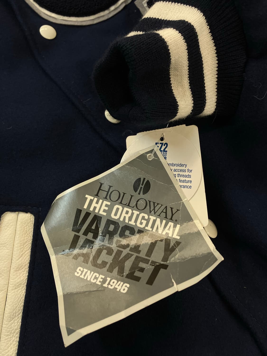 홀로웨이 바시티 자켓 네이비 M #csz3543 상품이미지6