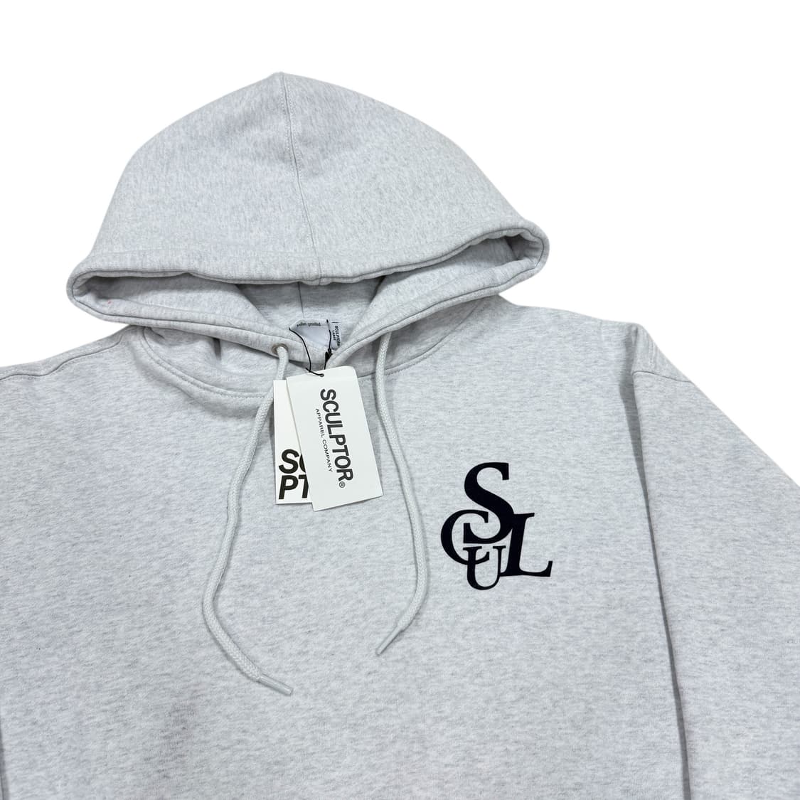 스컬프터 심볼 로고 기모 후드티 그레이 L 상품이미지2