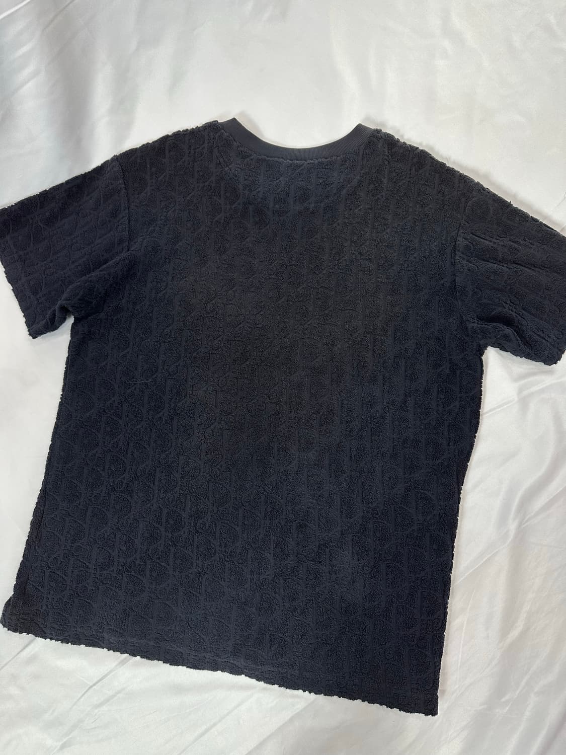 [M] DIOR 디올 오블리크 모티브 테리 반팔 티셔츠 상품이미지7