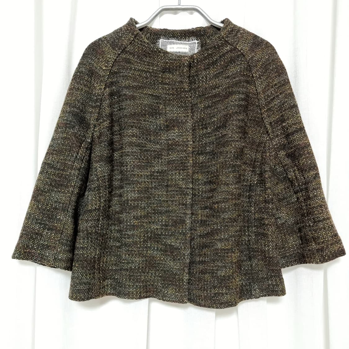센죤 St.John 센존 울78혼방 트위드 니트자켓 (66) 상태최상 상품이미지1