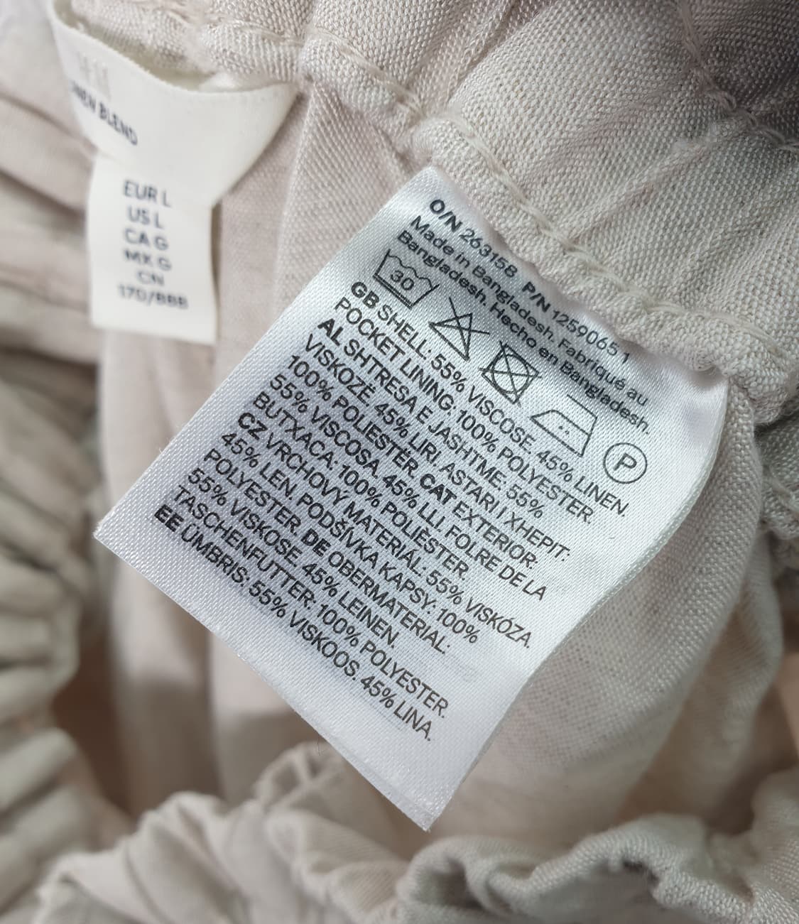 [32]에이치앤엠 린넨 와이드 팬츠 상품이미지7