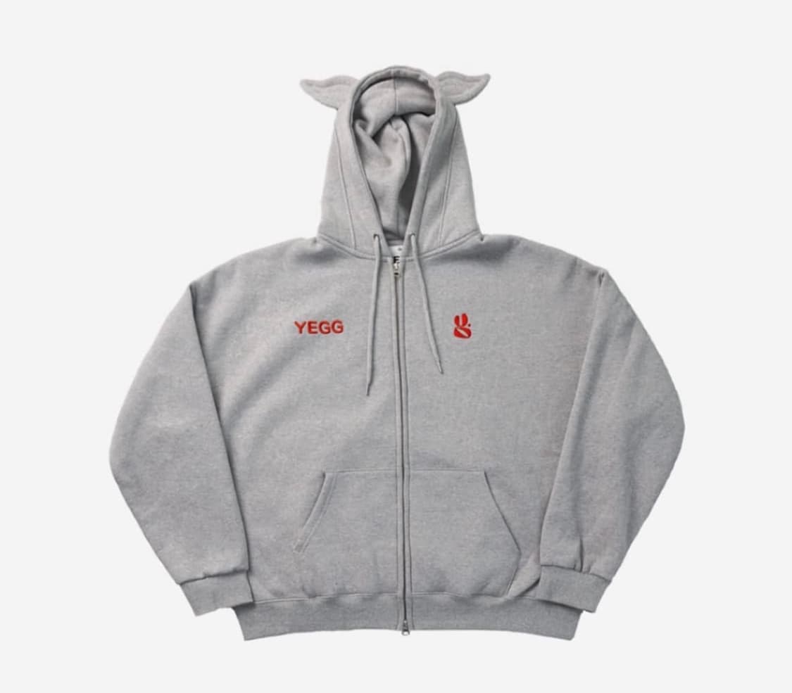 YEGG 예그 윙 후드집업 그레이 상품이미지1