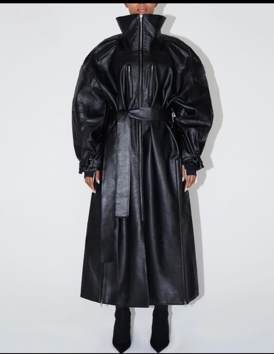 khy by Kylie Jenner Faux Leather Trench 상품이미지4