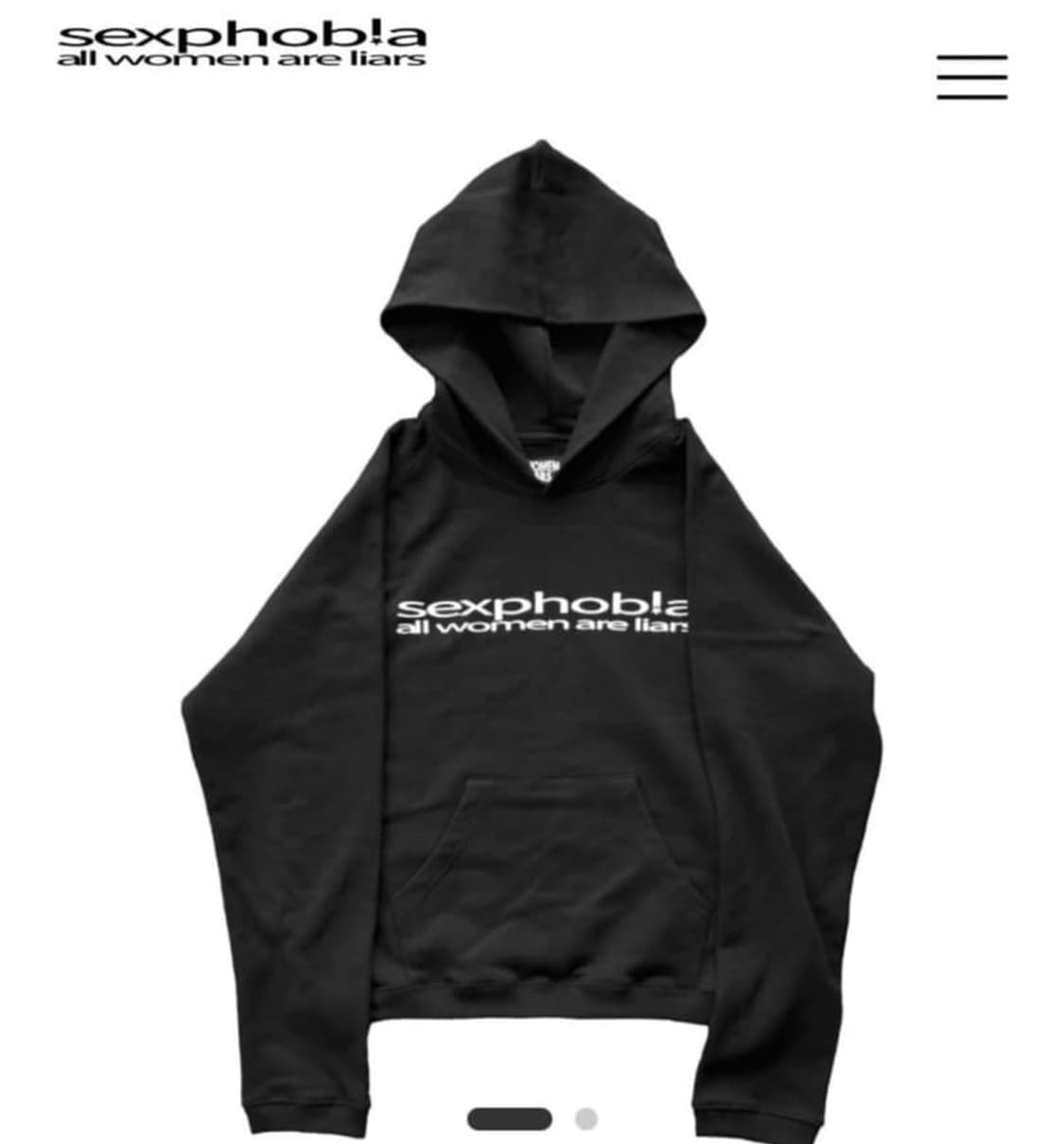 sexphobia 섹스포비아 후드티 m사이즈 판매합니다 상품이미지1