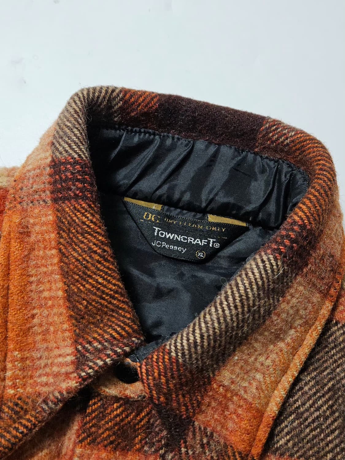 1960's JC PENNY 타운크래프트 울셔츠 CPO셔츠 XL  상품이미지5