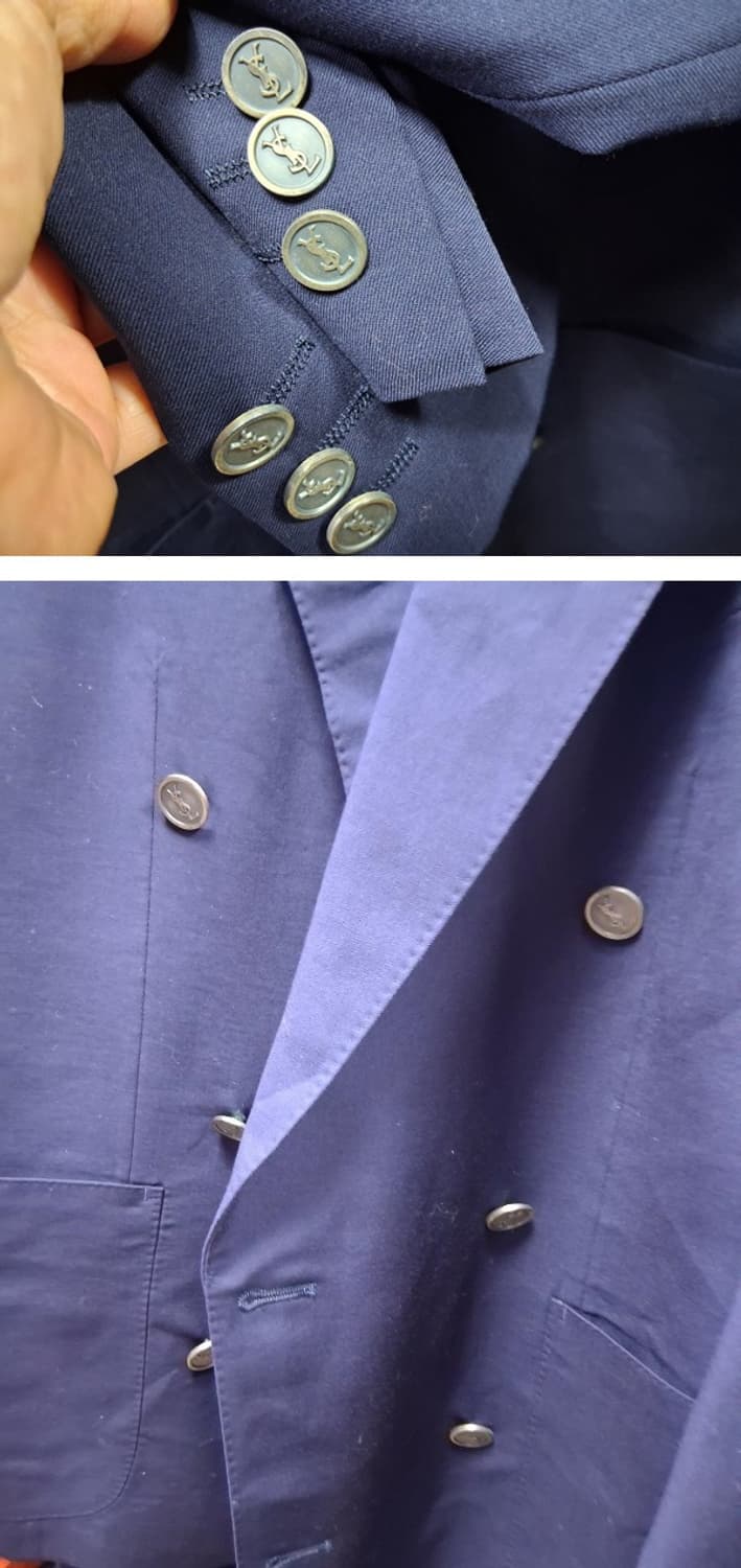 일본빈티지 입생로랑 단추12개 큰단추6개 소매작은단추6개 그레이스틸단추
 상품이미지1