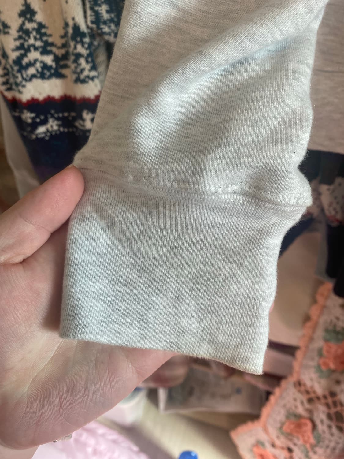 푸시버튼 후디집업 PF24 GRAY CRYING EYE ZIP-UP  상품이미지4