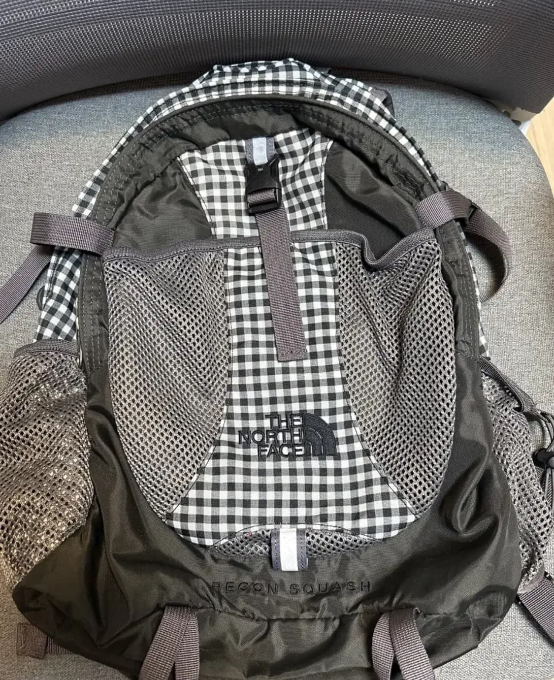 노스페이스 빈티지 도트 체크 백팩 가방 상품이미지1