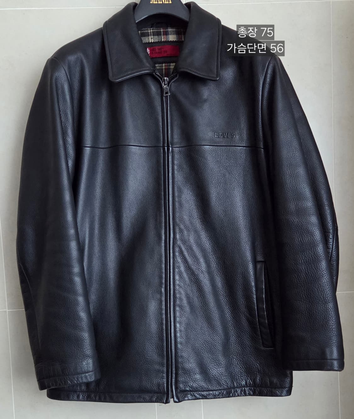 리바이스 카우레더 소가죽 자켓 105사이즈 택포 상품이미지1
