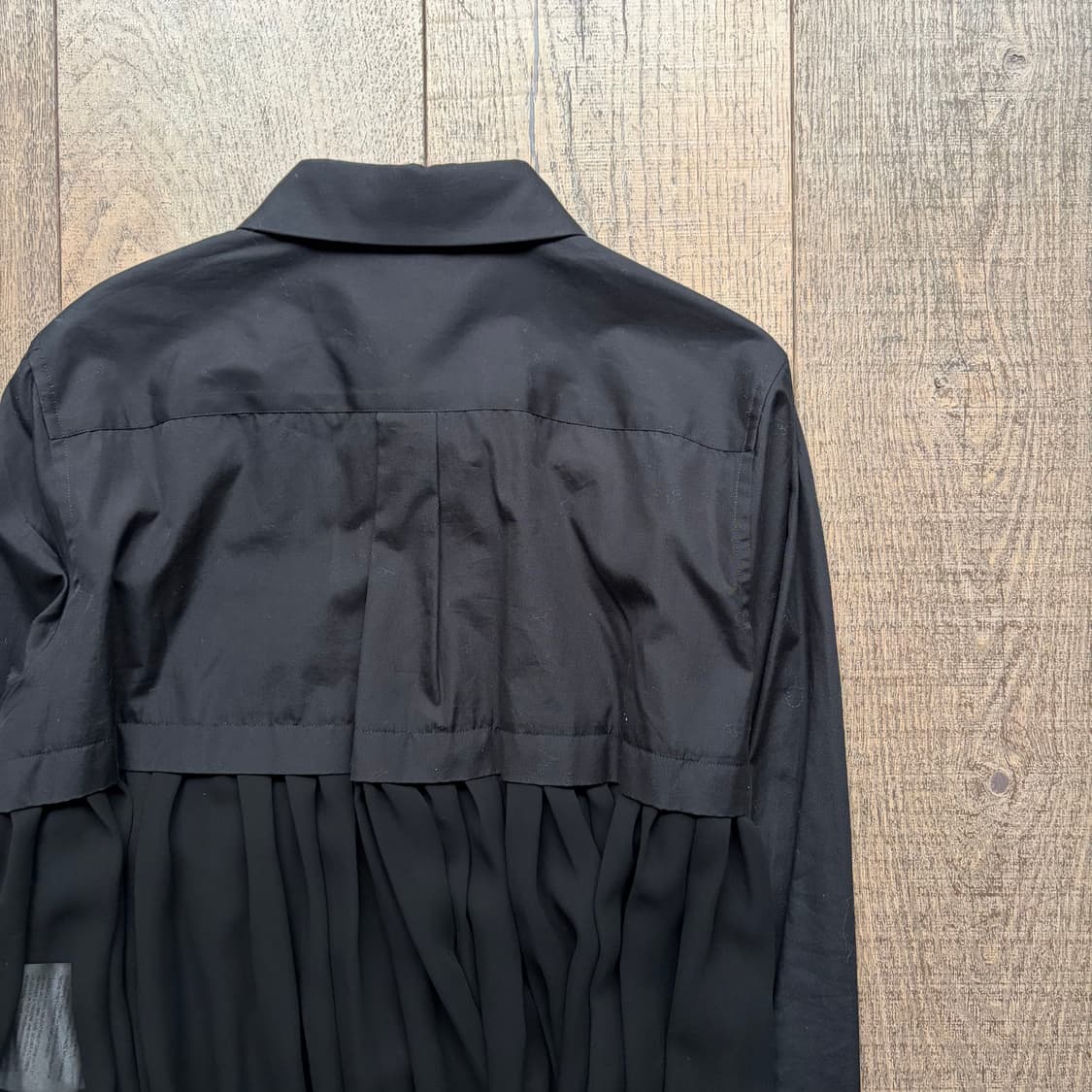 Sheer Asymmetry Docking Blouse 상품이미지9