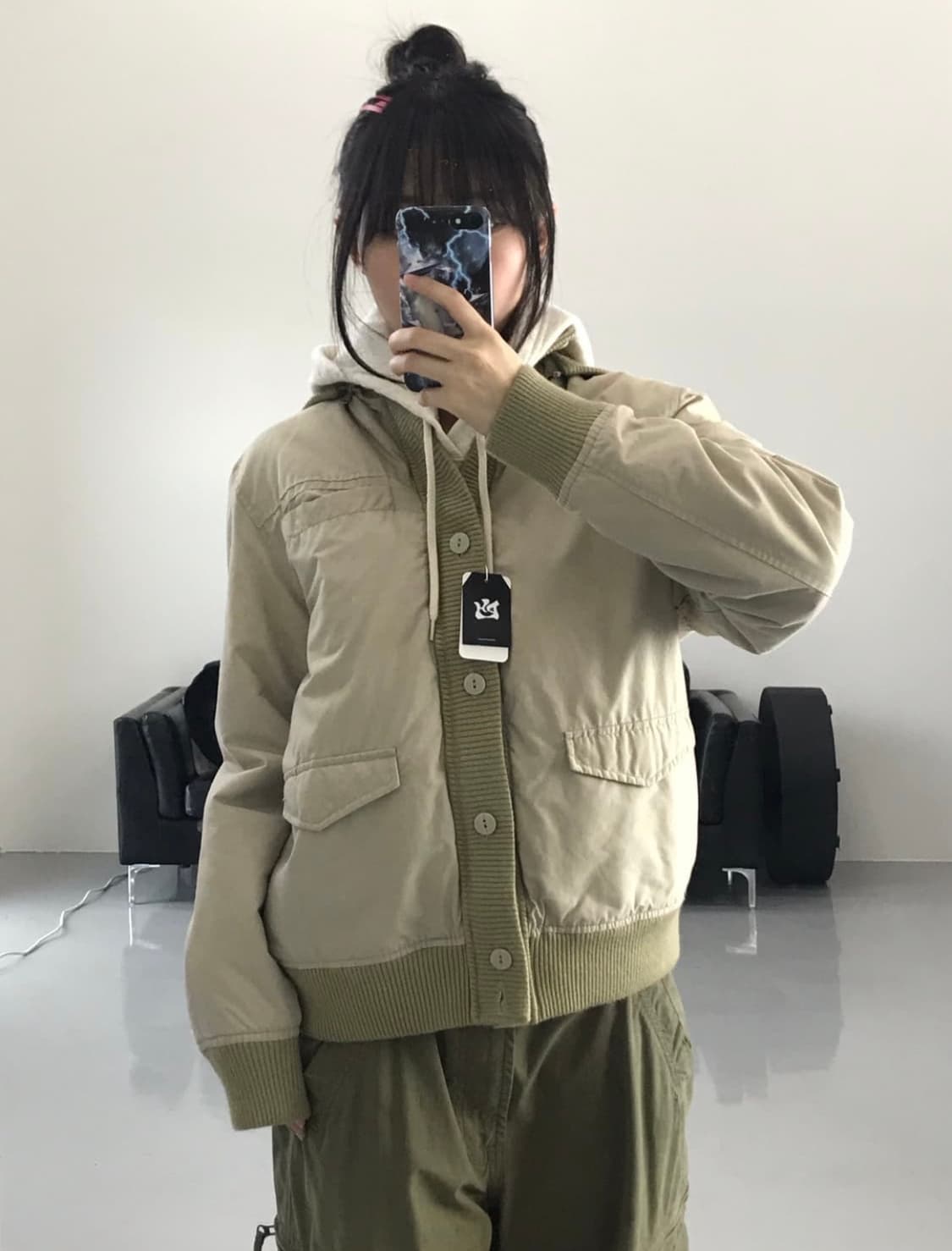 Jpn Beige Hoodie Jumper 상품이미지1