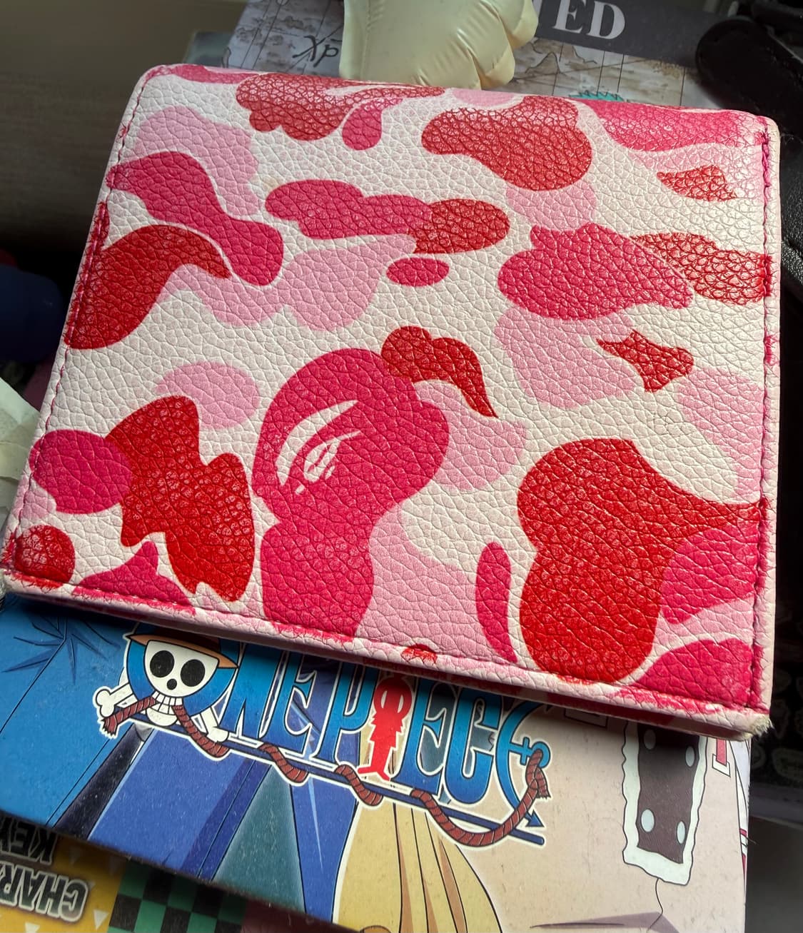 베이프 ABC 카모 지갑 핑크 상품이미지2