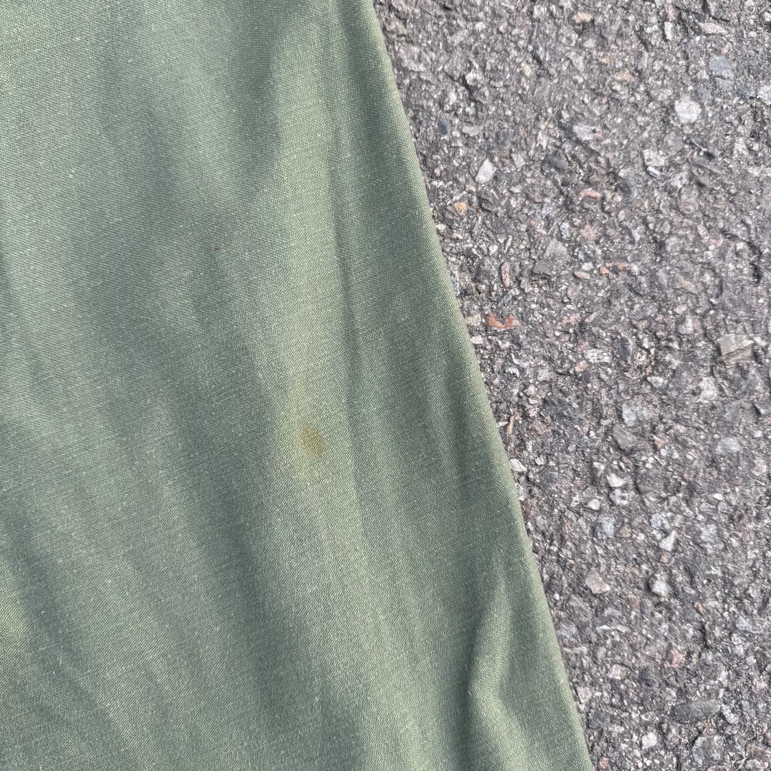 70s USA ARMY OG 트라우저 사틴 퍼티그 팬츠 상품이미지9