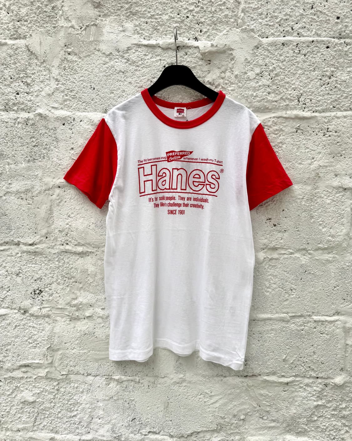 80’s Hanes Single Stitch Ringer T-shirt  상품이미지5
