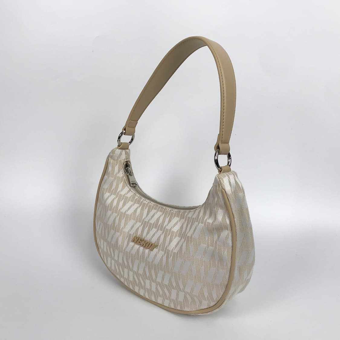 널디 레더 패브릭 호보 숄더백 여성 가방 상품이미지3