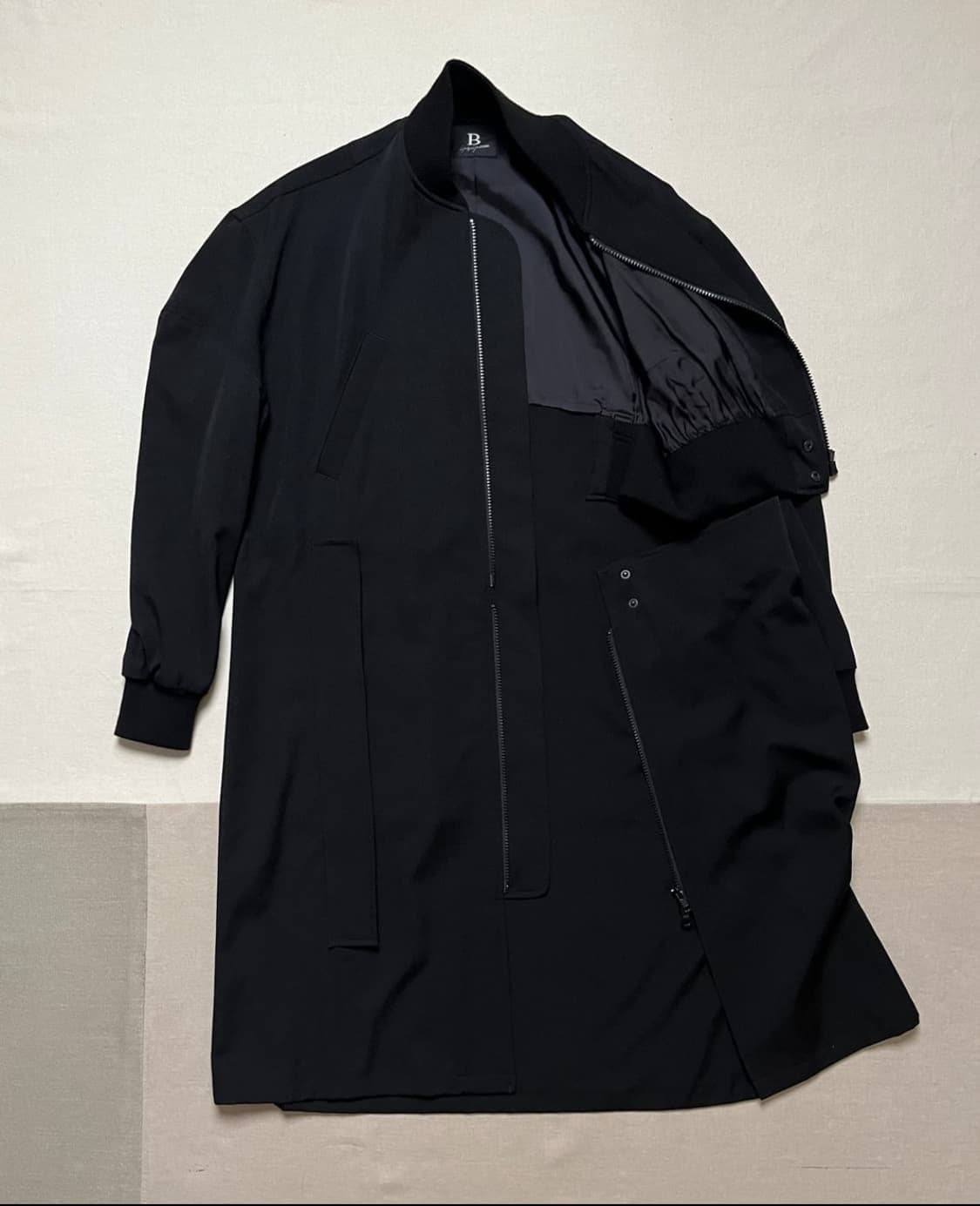 요지야마모토 롱 봄버 코트 yohji yamamoto long ma-1 상품이미지3