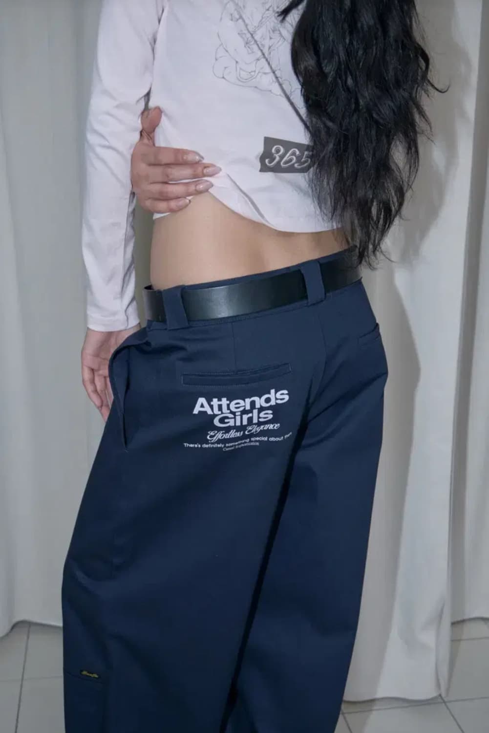 새상품) 어텐즈 girls chino pants 팬츠 네이비 상품이미지1
