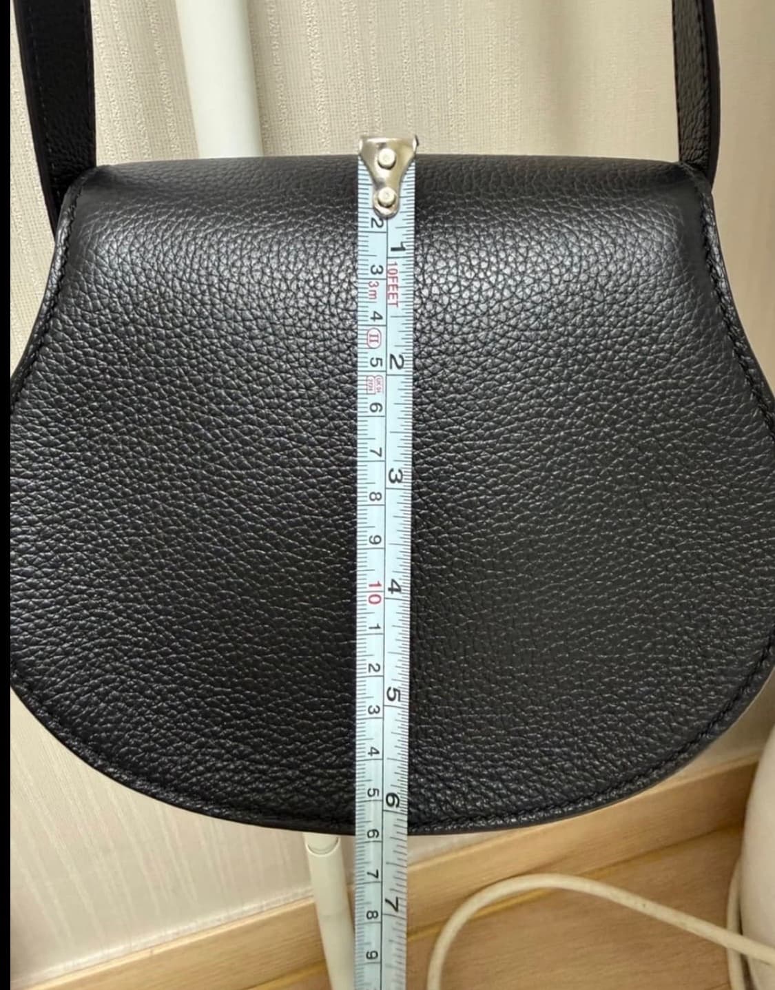 (새상품급)끌로에 마르씨 스몰 새들백 블랙 상품이미지5