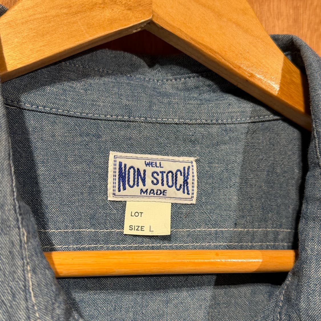 브론슨 논스탁 샴브레이 데님 셔츠 L 상품이미지2