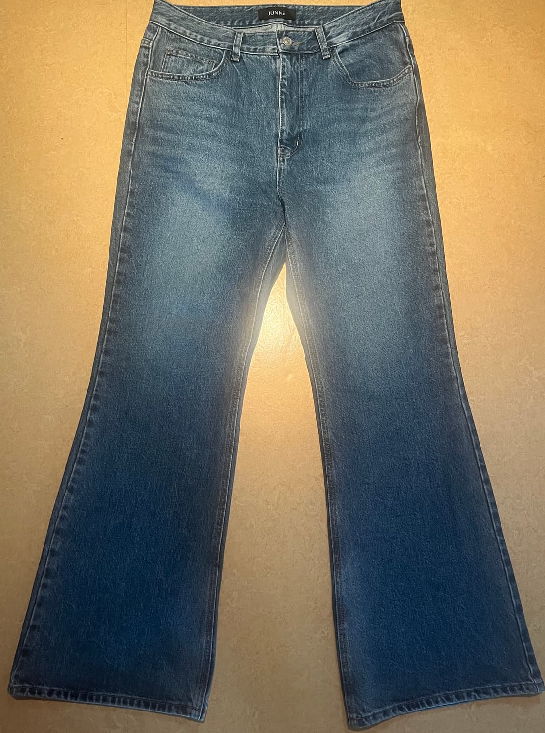 (S) 준느 P19 Denim Blue 데님 플레어 진 블루 JUNNE 상품이미지4