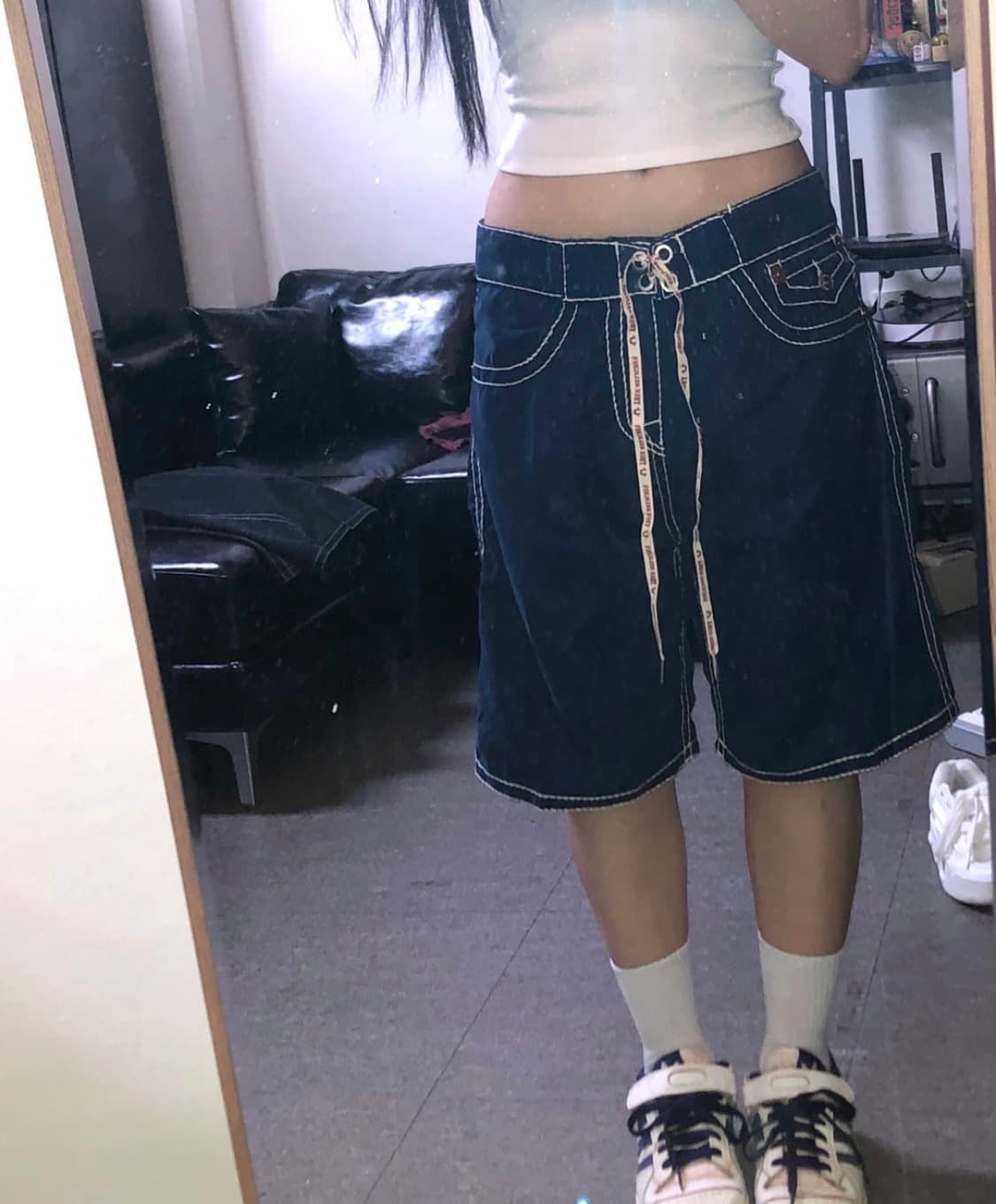 트루릴리젼 버뮤다팬츠 스윔팬츠 네이비 상품이미지3