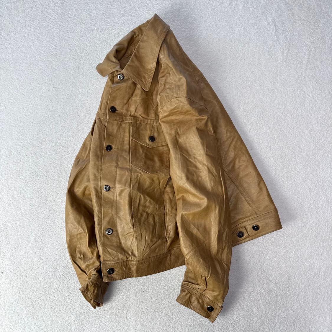 Overpell  레더 트러커 자켓  상품이미지4