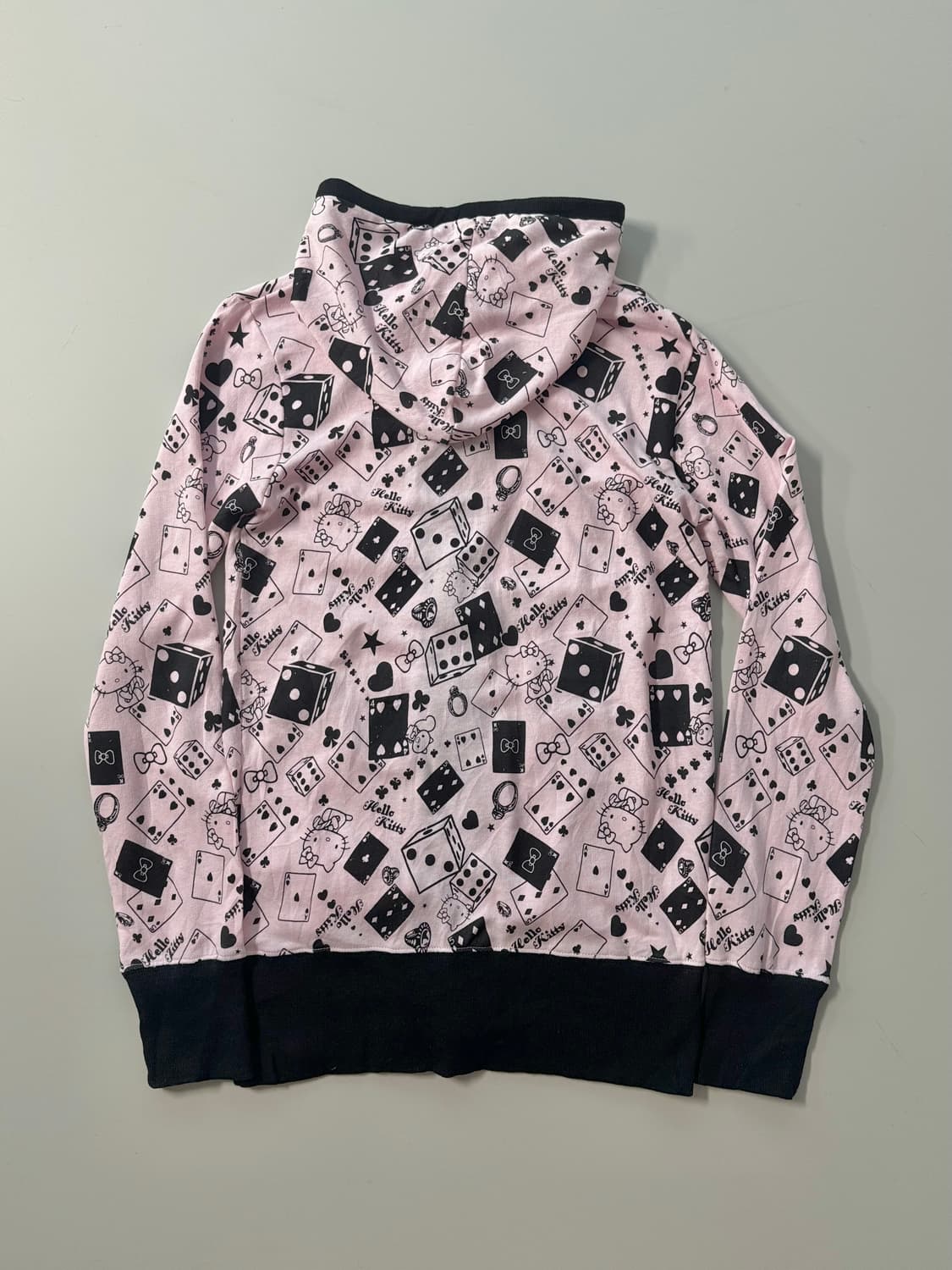 헬로키티 다이스 패턴 후디드 집업 상품이미지7