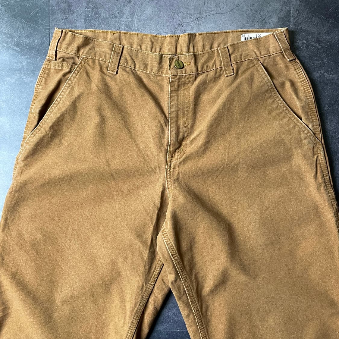 CARHARTT 칼하트 빈티지 카멜 싱글니 워크팬츠 상품이미지2
