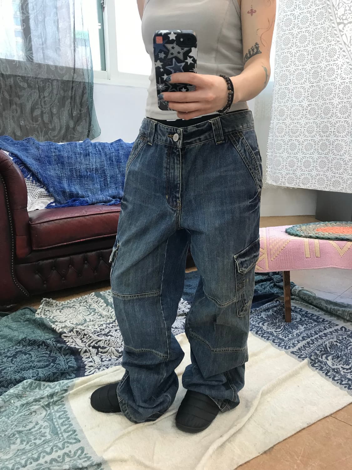 에드윈 빈티지 데님 카고팬츠  상품이미지1