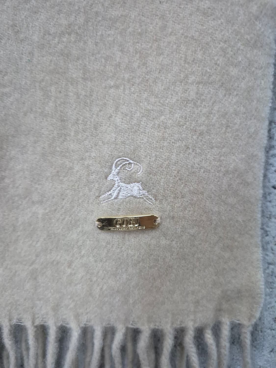 고비 캐시미어 100% 오가닉 산양자수 머플러 상품이미지3