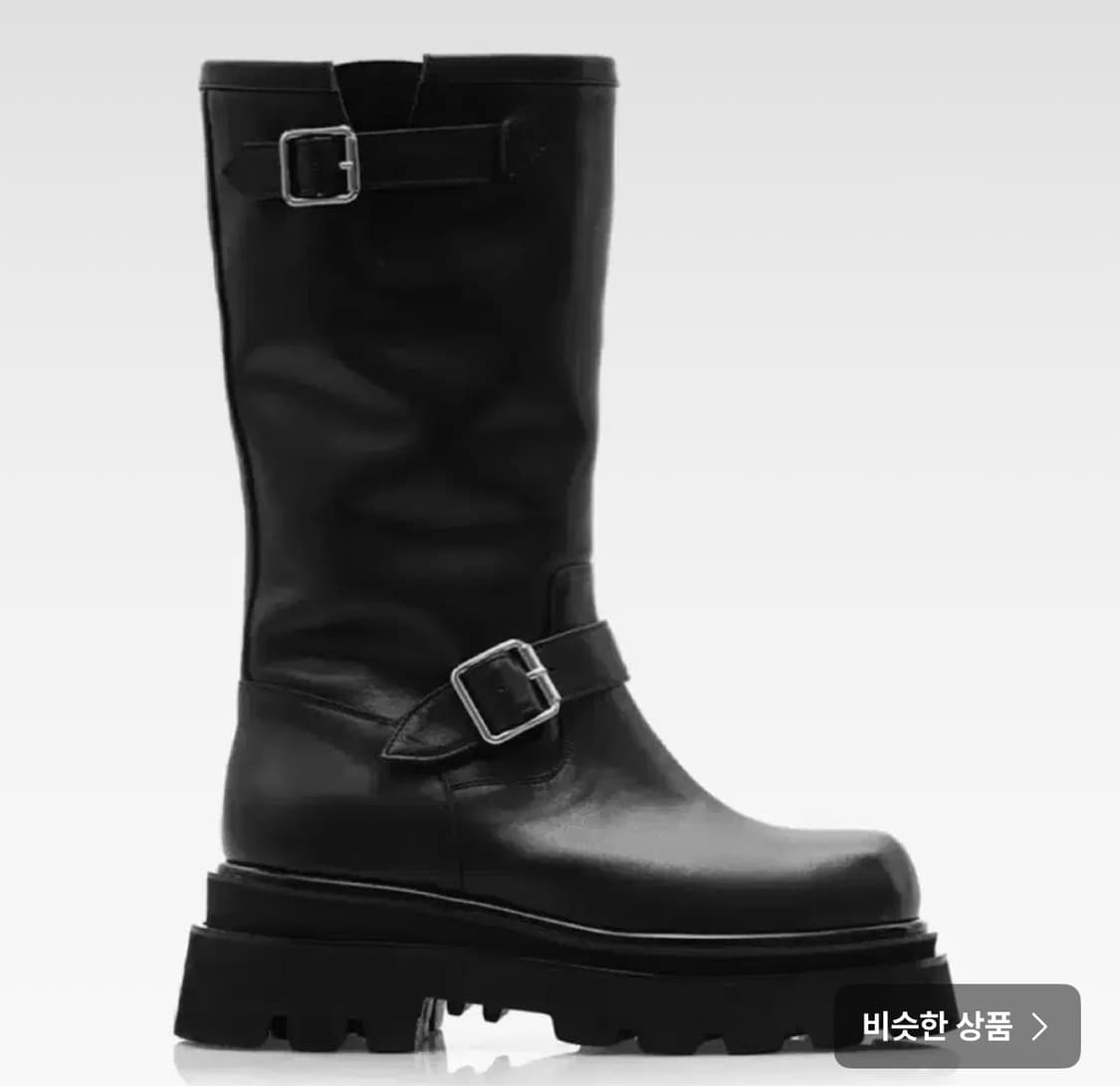 러프넥 밀라 엔지니어 부츠 블랙 230 상품이미지1