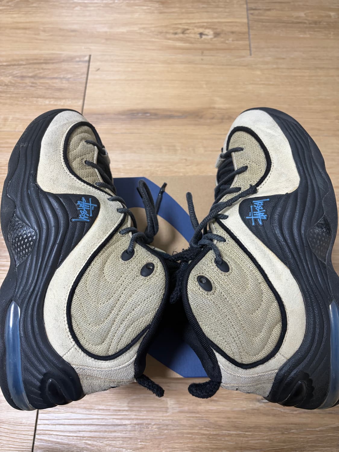 나이키x스투시 에어페니2 라탄 앤 라임스톤 265 상품이미지5