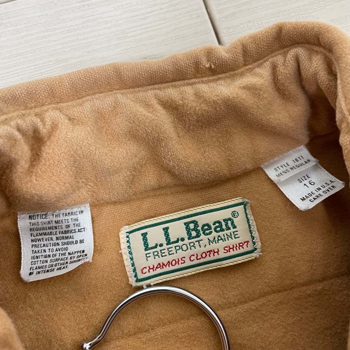1980s L.L bean USA 엘엘빈 플란넬 셔츠 상품이미지6