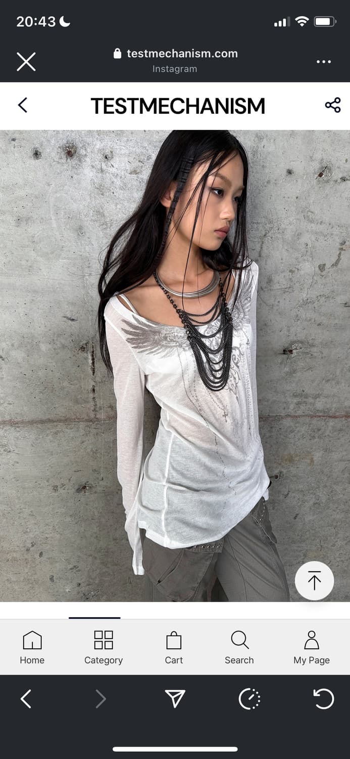 Angel Trace Long Sleeve Top 상품이미지1