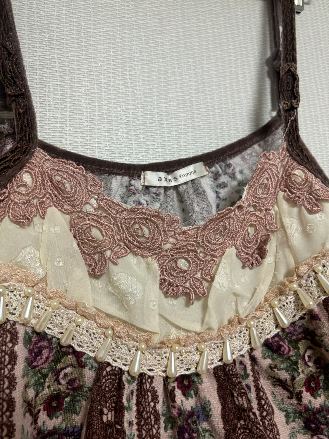 엑시즈팜 모리 플라워 슬리브리스 상품이미지4