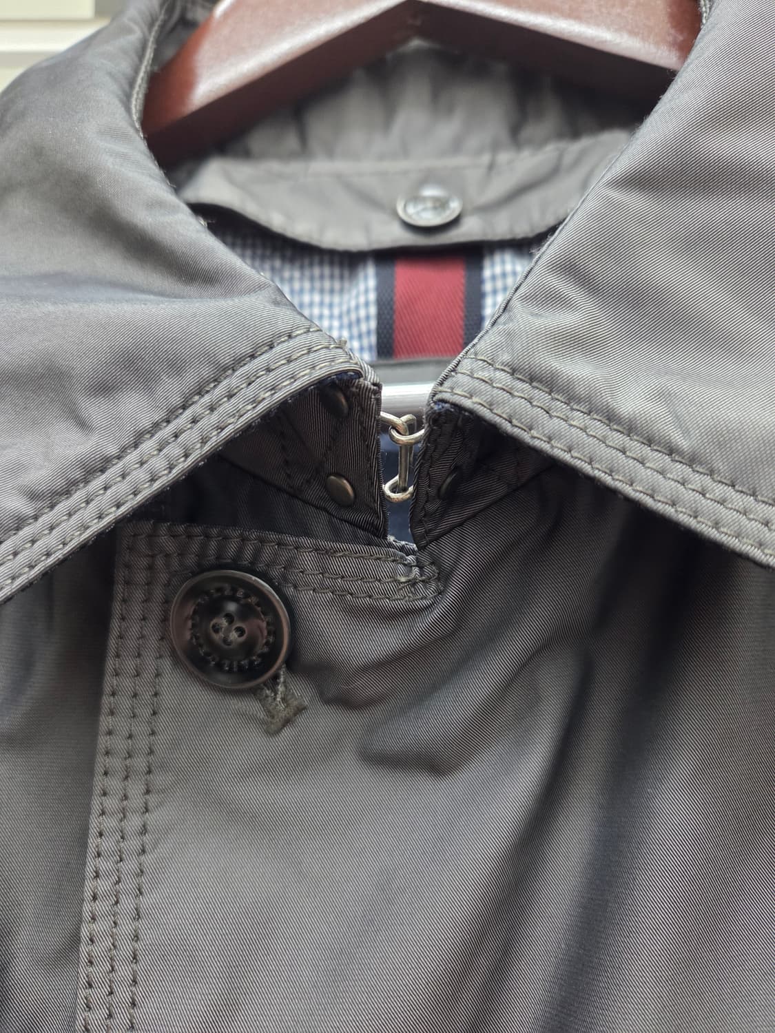 올젠 라이너 탈부착 싱글 트렌치 코트 상품이미지3