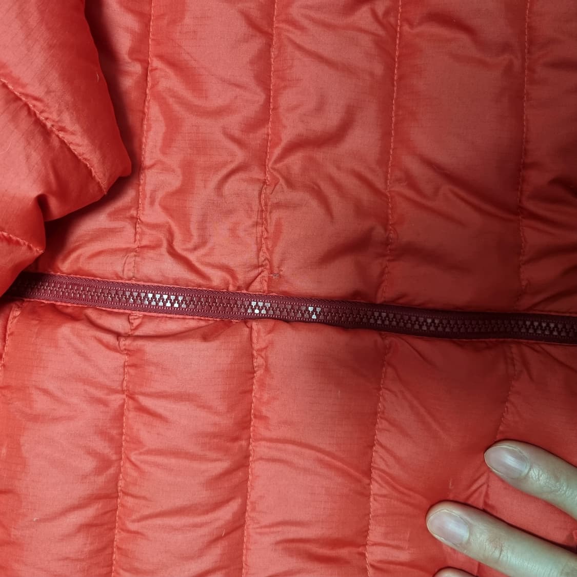 파타고니아 다운스웨터 패딩 레드오렌지 xl 상품이미지2