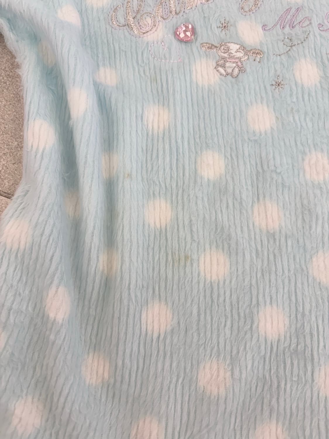 하늘 도트 반팔 상품이미지3