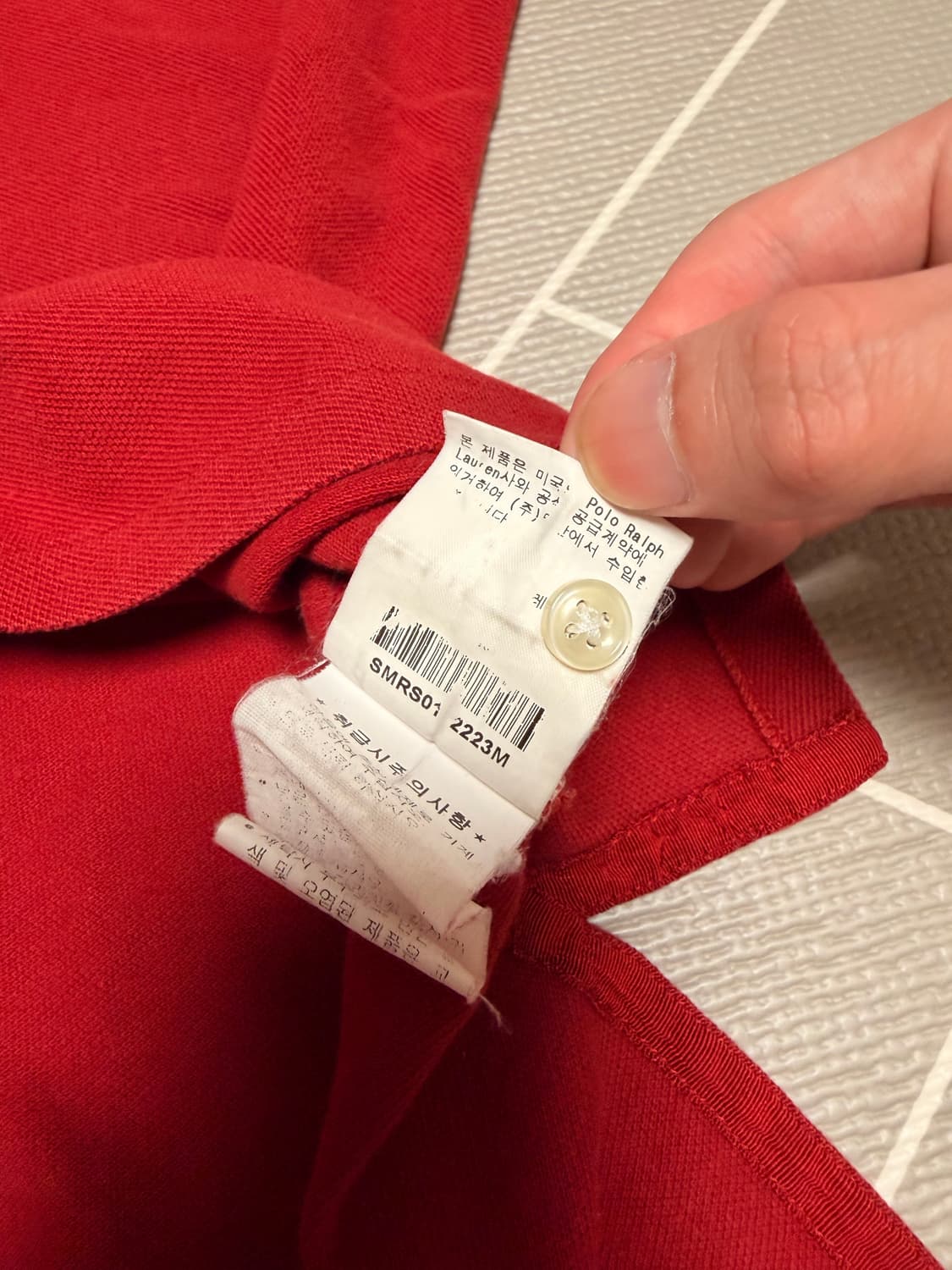 폴로 빅포니 반팔 럭비티 레드 상품이미지7