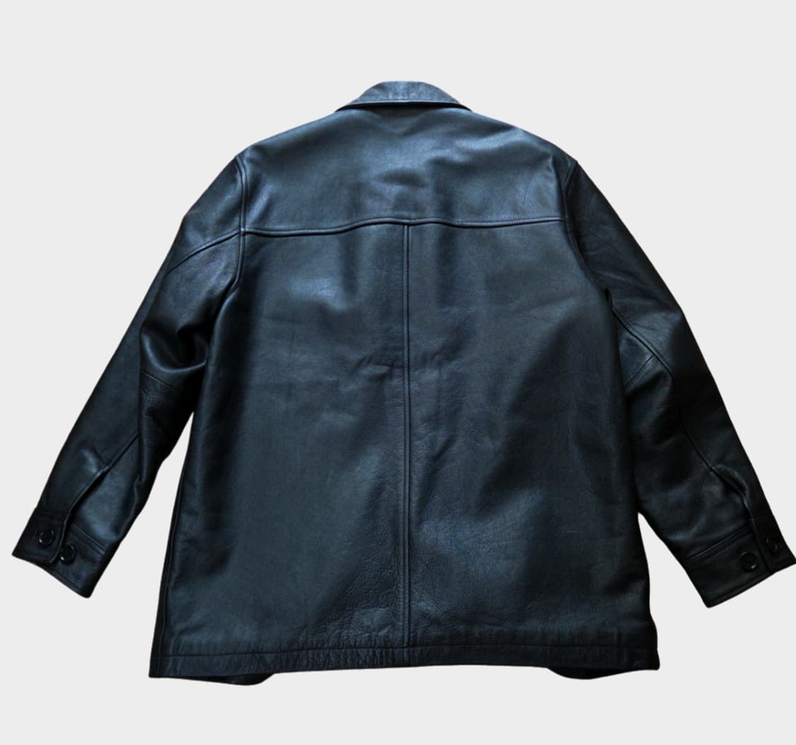 (M) 90s 올드갭 Rare 소가죽 레더 카코트 Old gap 상품이미지4