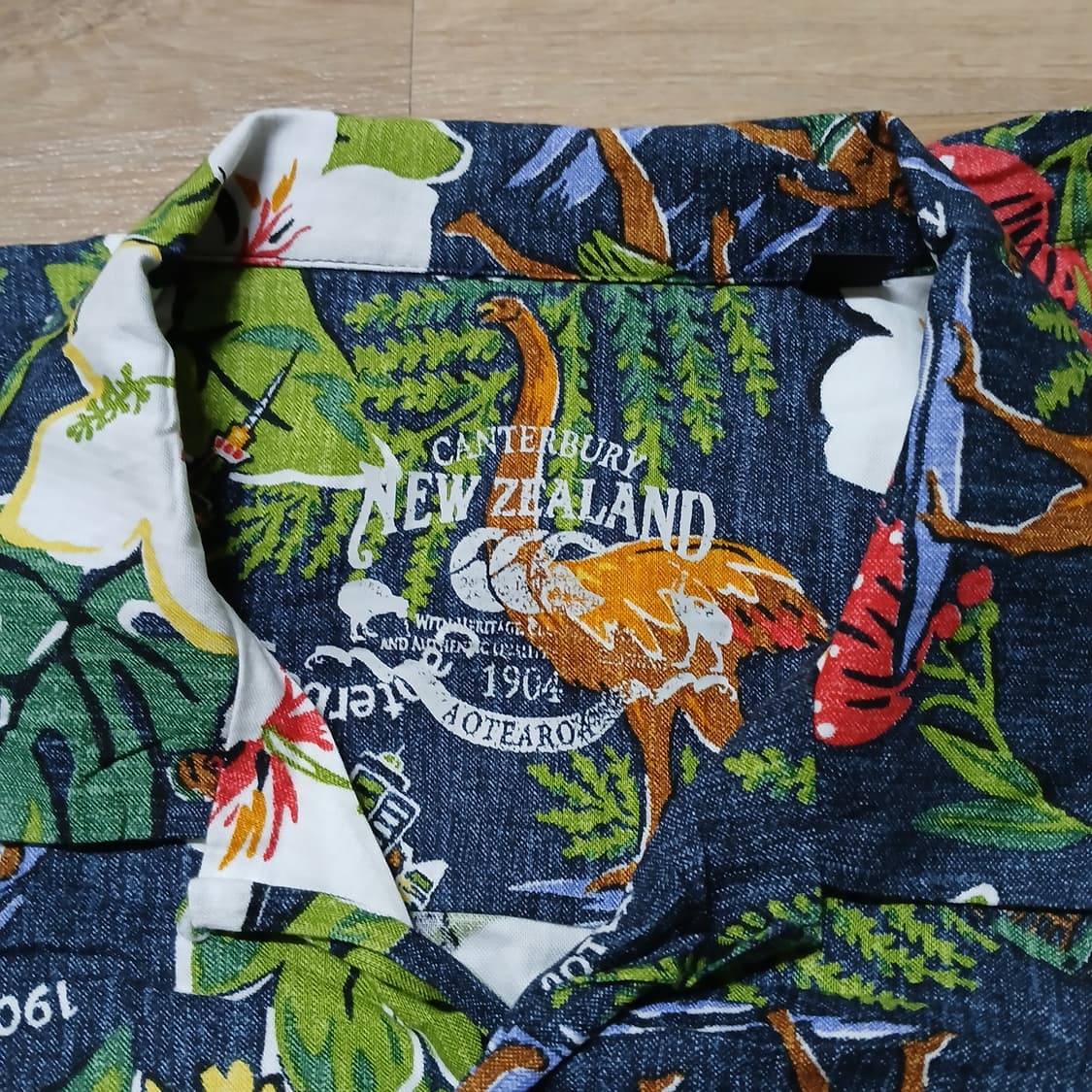 해외판 캔터베리뉴질랜드 하와이안 반팔 셔츠 남방 상품이미지4