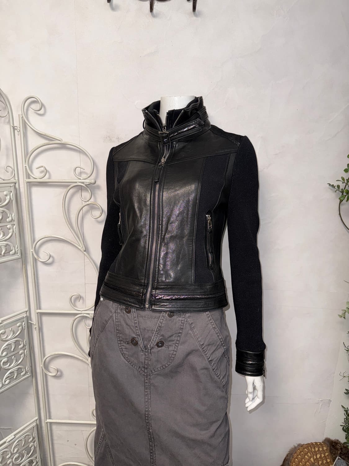 EGOIST black lamb&pig skin double jacket 상품이미지7