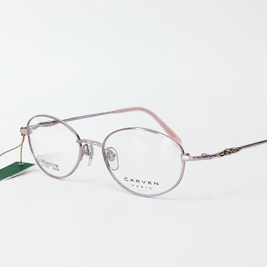 키지클럽 CARVEN 핑크 오벌 데드스탁 빈티지안경 상품이미지1
